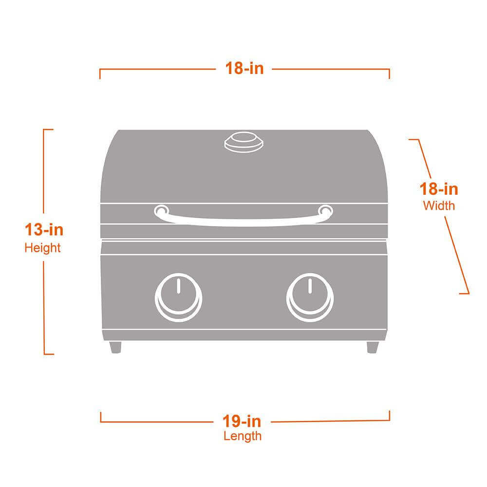 Monument Grills 13742 | Stainless Tabletop Propane Gas Grill