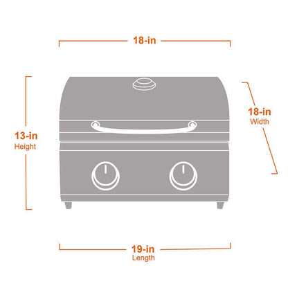 Monument Grills 13742 | Stainless Tabletop Propane Gas Grill