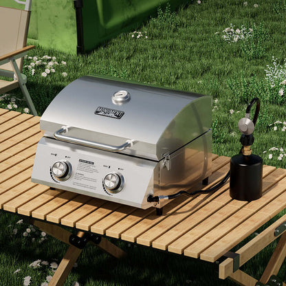 Monument Grills 13742 | Stainless Tabletop Propane Gas Grill