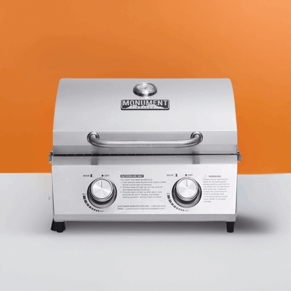 Monument Grills 13742 | Stainless Tabletop Propane Gas Grill