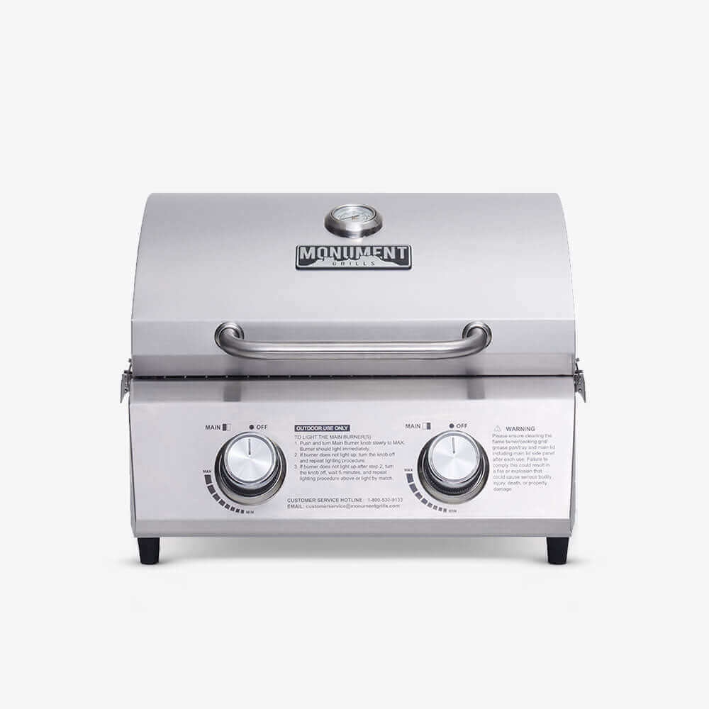 Monument Grills 13742 | Stainless Tabletop Propane Gas Grill
