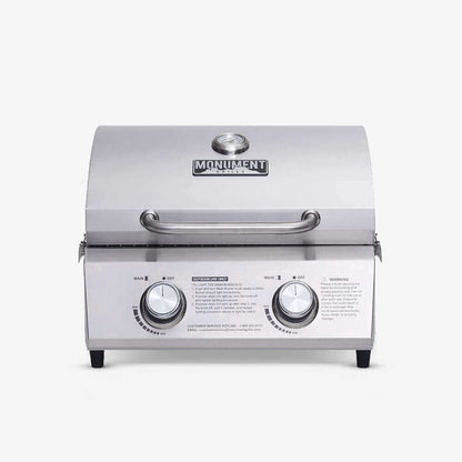 Monument Grills 13742 | Stainless Tabletop Propane Gas Grill