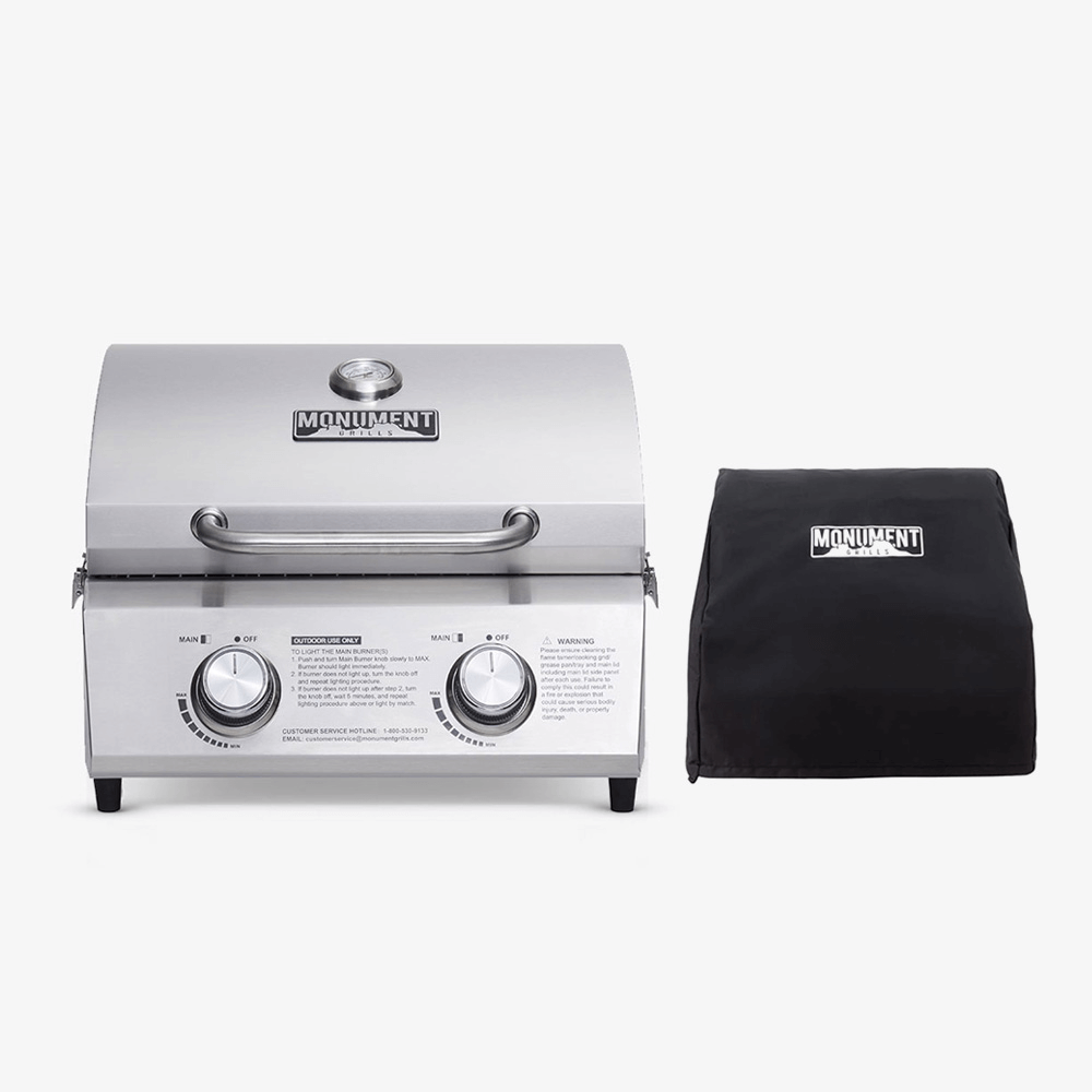 Monument Grills 13742 | Stainless Tabletop Propane Gas Grill
