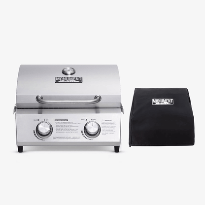 Monument Grills 13742 | Stainless Tabletop Propane Gas Grill