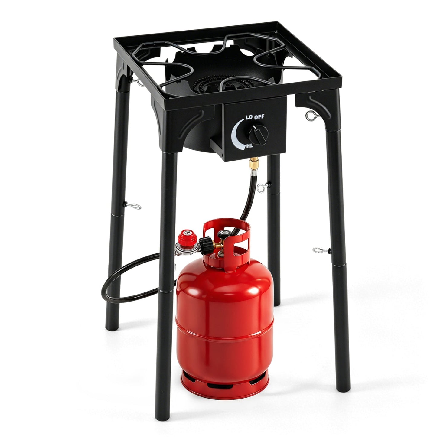 Propane Camping Stove 80000 BTU Single Burner with Regulator