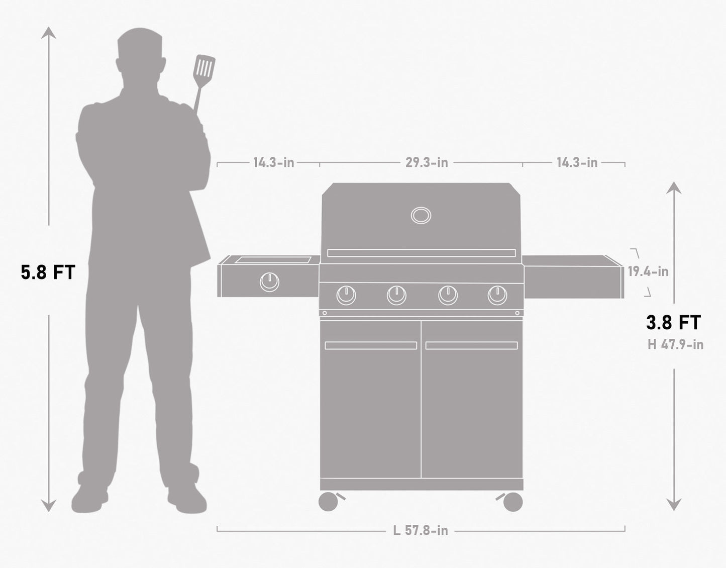 Monument Grills Eminence 425 | Iconic Fortified Propane Gas Grill