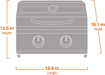Monument Grills G22 | Stainless Tabletop Propane Gas Grill