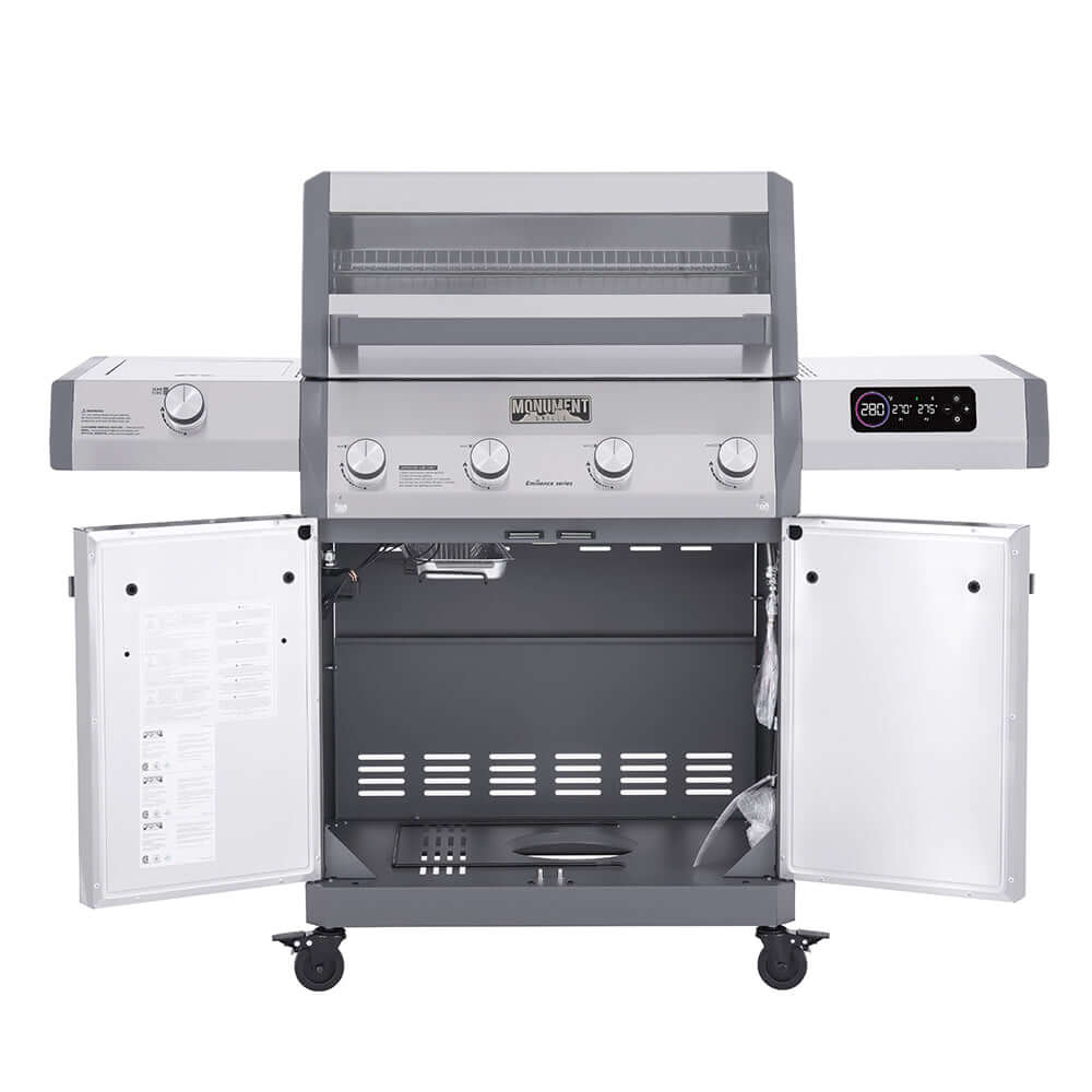 Monument Grills Eminence 405 | Chic Clearview® Smart Stainless Gas Grill