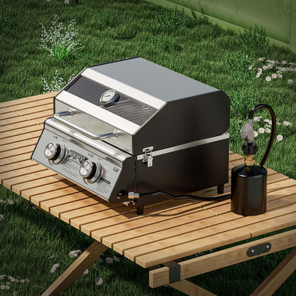 Monument Grills G22 | Stainless Tabletop Propane Gas Grill