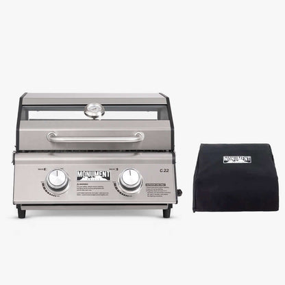 Monument Grills G22 | Stainless Tabletop Propane Gas Grill